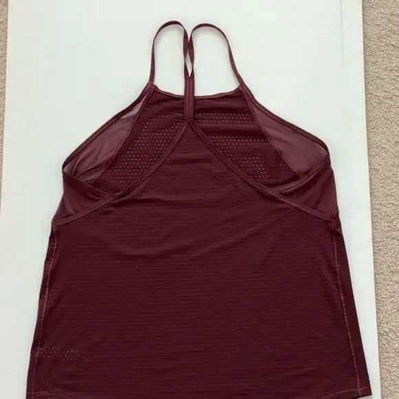 Athleta maroon burgundy racerback tank M - Picture 7 of 13